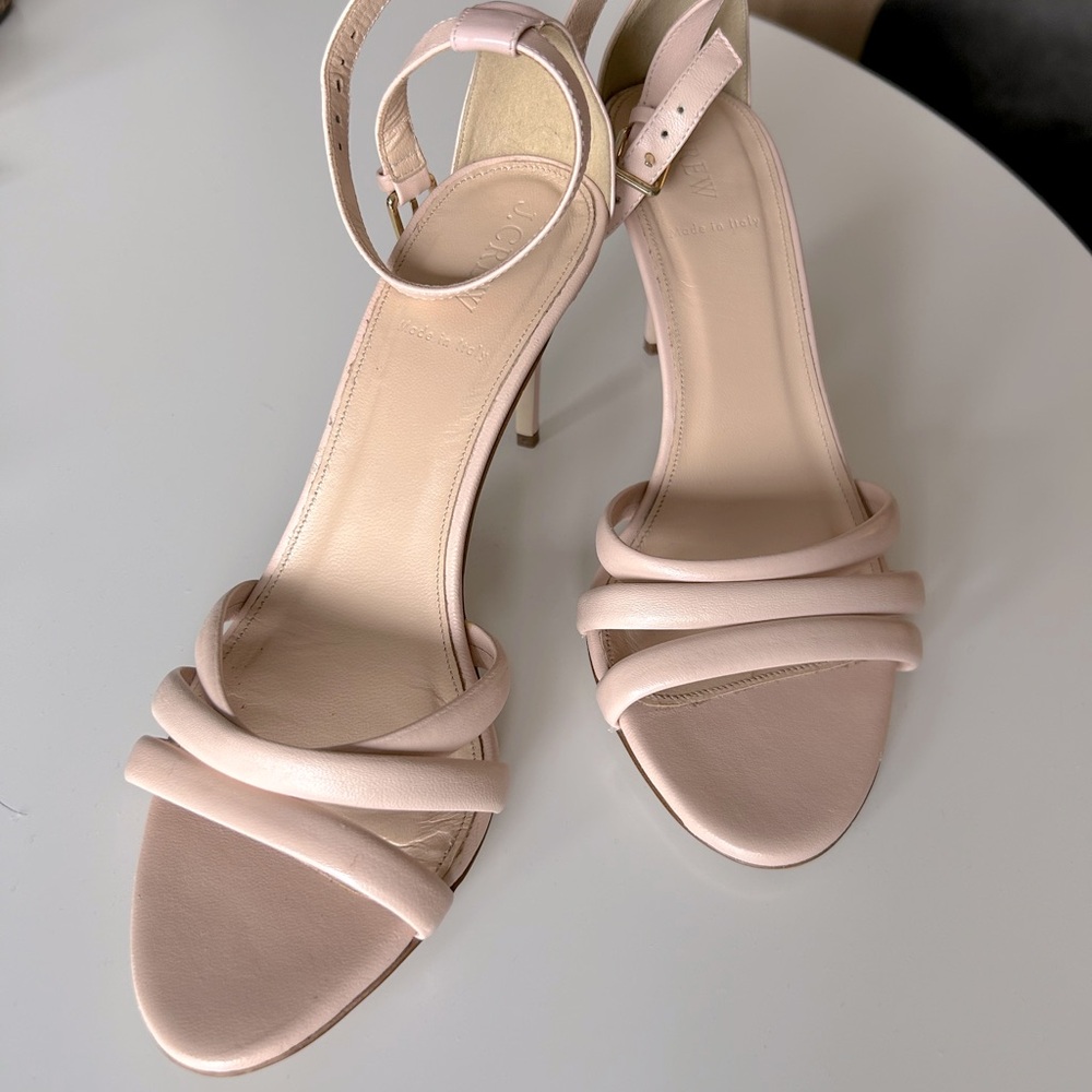 J Crew blush heels size 8.5